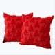 thumbnail image 2 of Funda De Almohada Juego de 2 fundas de cojín navideñas de 45x45 cm (18x18 pulgadas), rojas, de imitación de lana, para sofá, cama o porche. Rkxzt, 2 of 9