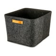 thumbnail image 2 of Mainstays Large Felt Basket, Dark Gray, Set of 2, 2 of 5