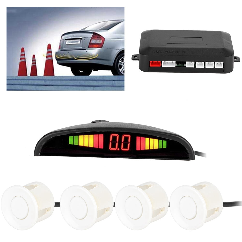 Rdeghly Backup Sensor, 12V Car Backing Up Parking Radar Universal 4