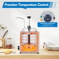 thumbnail image 3 of Nacho Cheese Dispenser Electric Warmer Pump Hot Fudge Melter Tank 800W, 3 of 10