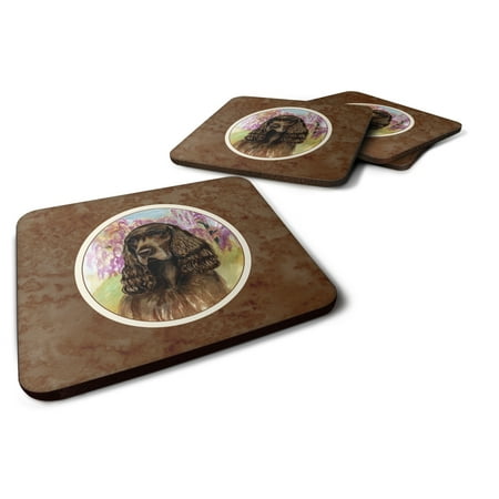 

Carolines Treasures 7033FC Field Spaniel Foam Coaster Set of 4 3 1/2 x 3 1/2 multicolor