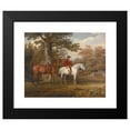 thumbnail image 2 of George Garrard 24x20 Black Modern Framed Museum Art Print Titled - Hunter and Huntsman (1785), 2 of 5