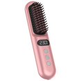 thumbnail image 1 of Cepillo alisador de pelo inalámbrico con pantalla LCD, control de calor de 9 niveles y reducción iónica del encrespamiento., 1 of 4