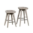 thumbnail image 6 of Boraam Bali 24" Backless Swivel Wood Counter Stool, Barnwood Wire-Brush Finish, 6 of 6