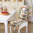 thumbnail image 2 of D Easter Chair Cover Stretch Fabric Bunny Rabbit Easter Egg Print Dustproof For Dining Chair Home Kitchen Spring Party Decoration, 2 of 7