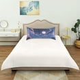 thumbnail image 6 of Haosy Satin Pillowcase for Hair and Skin Standard Cooling Silk Pillow Case with Envelope Closure Sky with Clouds and Full Moon 20"x30", 6 of 9