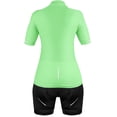 thumbnail image 2 of Zol Cycling  Women Breathable Race Fit Jersey With Bib (XXXLarge, Mint), 2 of 2