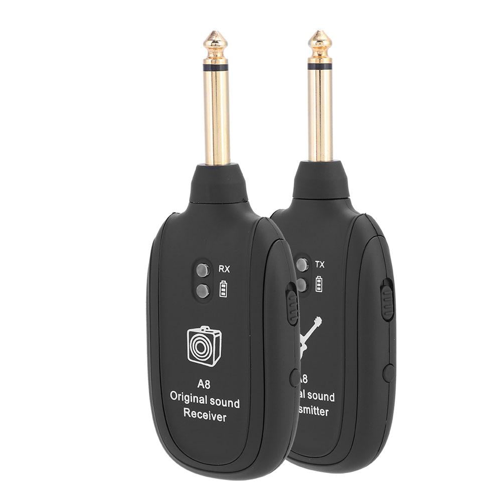 Guitar Transmitter Receiver,Wulidasheng Wireless Guitar Transmitter Receiver Set 730mhz for Electric Guitars Bass Violin