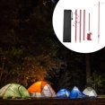 thumbnail image 1 of Poste de lámpara plegable portátil para acampar, soporte de linterna plegable, poste de lámpara para exteriores, soporte para luz colgante para pesca, Gancho Doble Rojo Baoblaze soporte de linterna al aire libre, 1 of 8