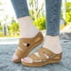 thumbnail image 2 of Amzcrzy Zapatos de mujer,Zapatos de mujer,Zapatillas de mujer, Sandalias bordadas multicolores para mujer con plataforma de cuña y boca de pez Sandalias Mujer Zapatillas De Casa, 2 of 9