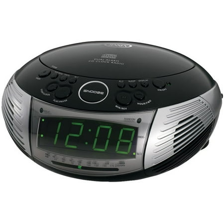 Jensen AM / FM Dual Alarm Clock Radio with CD Player - Walmart.com