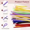 thumbnail image 2 of Uxcell 100-Pack Limpiapipas para Manualidades, 11.8" Varillas de Chenille para Arte/Festivales Ramo/Manualidades/Christmas/Proyectos DIY [Púrpura Taro], 2 of 7