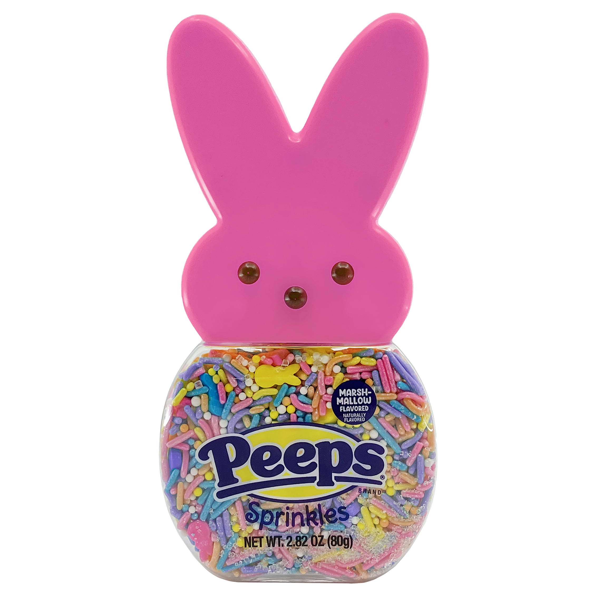 (3 pack) PEEPS Easter Marshmallow Flavored Multicolor Sprinkles, 2.82oz