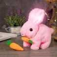 thumbnail image 6 of Guvpev 3Pcs Bunby - My Realistic Bunny Toy, Bunny Stuffed Animal with Sounds and Movements, Bunny Toys for Kids, Jumping, Twitching, and Shaking Ears, Handmade Rabbit Interactive Toys for Boys Girls, 6 of 8