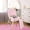 Pink, variant on Pink Vanity Chair with Storage, Folding Dual‑Mode Backrest, Faux Rabbit Fur Soft Padded Makeup Stool, Solid Wood Anti‑Slip Legs, 330LB Max Static Load for Bedroom & Dressing Room