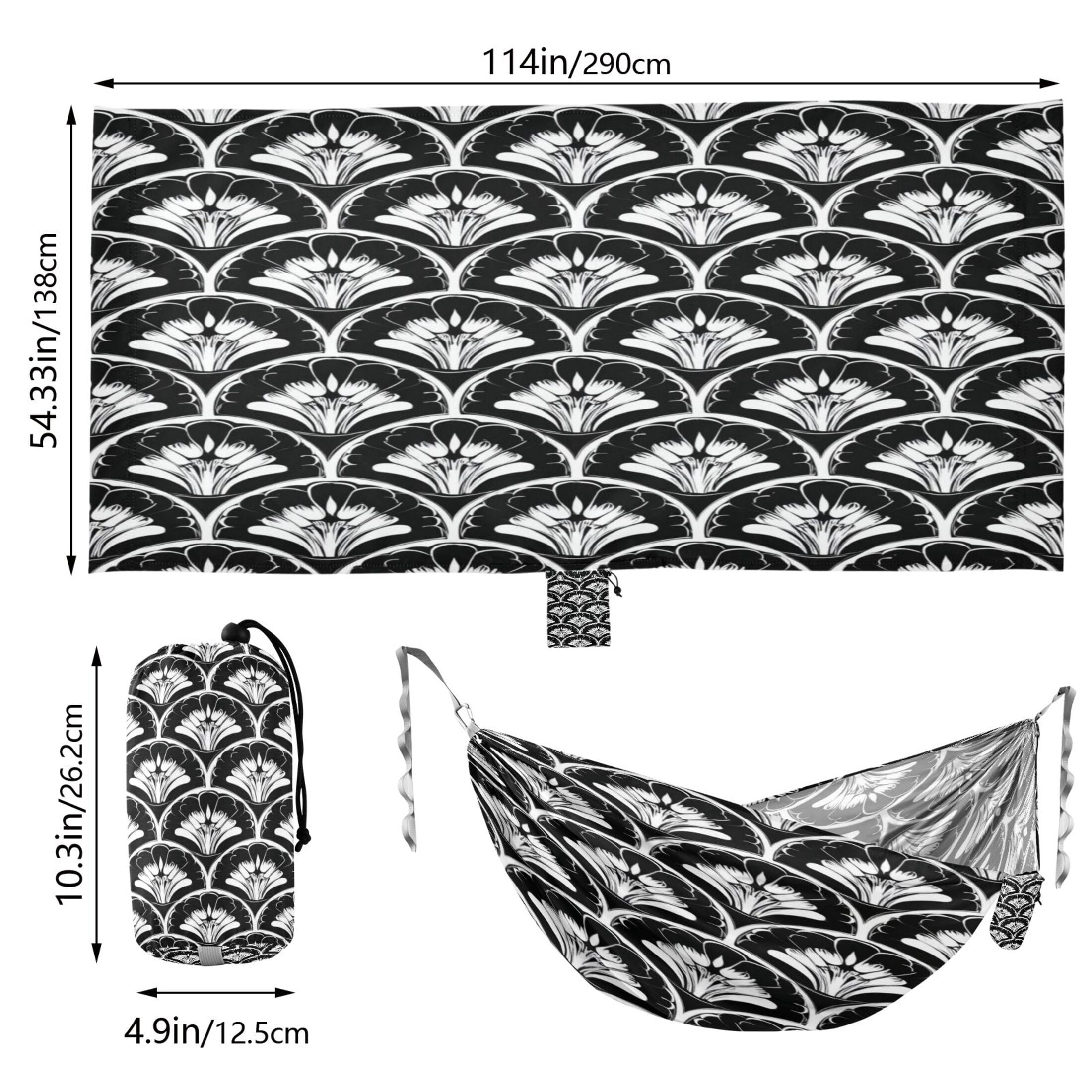 Hanging Hammock Portable Travel Camping For Outdooor Beach Camping Hiking Symmetrical Structures