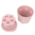 thumbnail image 4 of Makeup Brush Cleaning Box Soft Silicone Nail Art Brush Washing Aid with Drying Rack Pink, 4 of 5