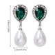 thumbnail image 2 of Ganfancp Señoras Moda Diamante Perla Pendientes Larga Cadena Borla Pendientes Artículos En Liquidación 1 Par de Pendientes, 2 of 6