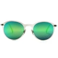 thumbnail image 2 of Round Liz-LA Designer Fashion Sunglasses TR90 Frame Transparent - Clear, 2 of 4