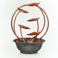 thumbnail image 6 of Alpine Corporation 10" x 9" x 13" Metal Indoor Plug-In Tabletop Fountain with Stone-Filled Base, 6 of 12