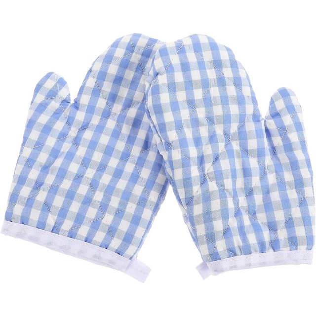 KAIYANG Guantes de cocina resistentes al calor para niños pequeños, paquete de 2, color rojo 3