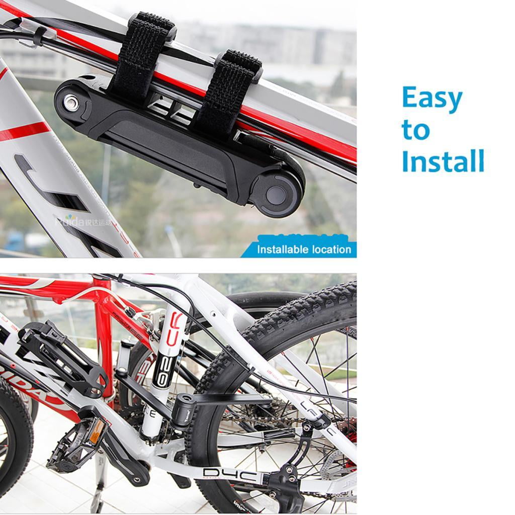 Heavy Duty 6 Joints Folding Lock with Mounting Bracket for Mountain Road Bikes