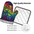 thumbnail image 4 of Bingfone Pride Rainbow Print Oven Mitts Pot Holders Set 2 PCS for Kitchen for Cooking Grilling Baking BBQ Pot Holders Cook Essentials, 4 of 7