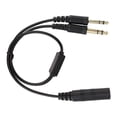 thumbnail image 4 of Helicopter General Aviation Headphone Adapter Headset Connector communication earphone Aircraft Communication Earphone Converter, 4 of 9