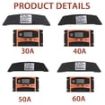 thumbnail image 4 of EeaseMX Controlador de carga solar MPPT de 50 A, 12 V, 24 V, LCD automático, doble USB, panel solar, batería, regulador fotovoltaico, temporizador incorporado., 4 of 7