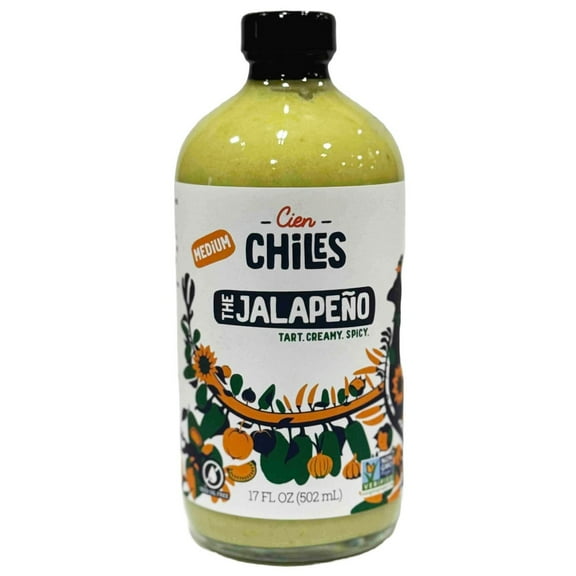 Cien Chiles The Jalapeno Sauce, Medium (17 Ounce)