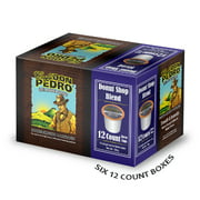 Café Don Pedro Donut Shop Blend Medium Roast Coffee Pods, 72 Ct (6 Boxes of 12)