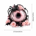 thumbnail image 2 of Halloween Decor, Pink Gothic Halloween Decor, Indoor Halloween Table Decorations, 9X8 Inch 2D Acrylic Eyeball Display, Complete with Detachable Base for Living Room Desktop,, 2 of 5