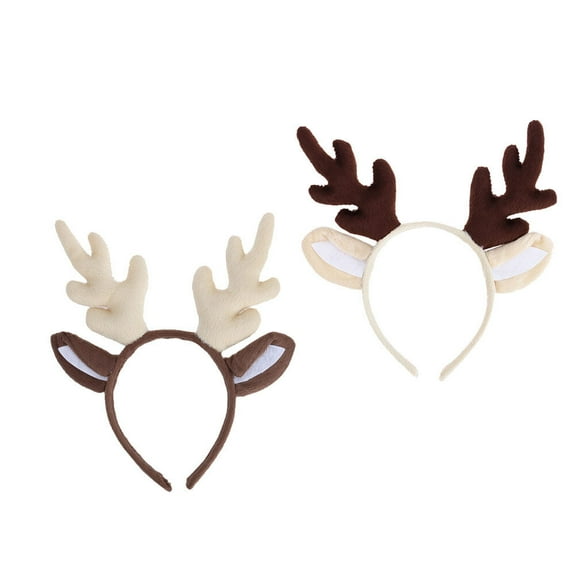LEORX Reindeer Antlers Headbands Assorted Color 2Pack