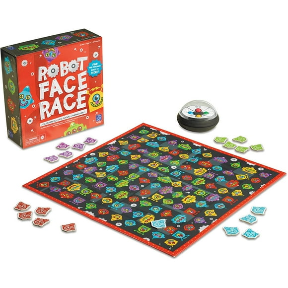 Juego de coincidencia de reconocimiento de color Educational Insights Robot Face Race