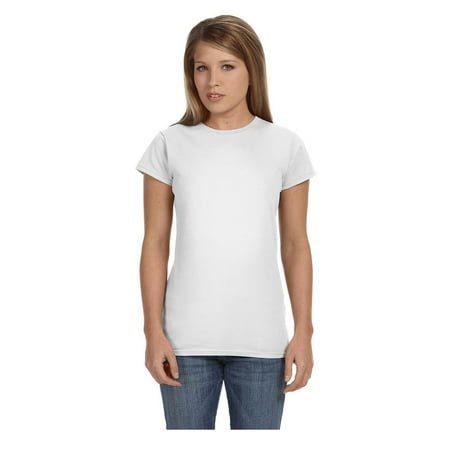Knit Tee - Gildan Women's Softstyle Preshrunk Jersey Knit T-Shirt, Style G64000L