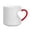 red-1D Home Decor, variant on karymi Heart-Shaped Color Changing Ceramic Mug - 11oz Heart Shape Changing Mugs with Side Heart Print Romantic Heart Handle Mug Romantic Surprise Gift Mens Gifts Holiday Gifts