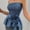 Blue, variant on DuoJiaJ Women's Strapless Tank Top Summer Casual Sleeveless Blouse Beach Vacation Pure Color Basic T Shirt For Women With Jeans Women Vest Black L