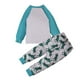 thumbnail image 4 of Odeerbi 1-9 Años Niños Niñas Pijama de Algodón Otoño Pantalones de Manga Larga Raglan Tops Set Suave Dinosaurio Imprimir Sleepwear, 4 of 9