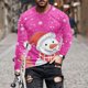 thumbnail image 1 of Blusas y camisas de manga larga y cuello redondo para hombre, informales, a la moda, con estampado navideño, cuello redondo, blusas de licra de manga larga para hombre., 1 of 5