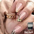 thumbnail image 1 of Fofosbeauty 24 pcs Almond Fake Nails Tips, Medium Press on French Nails, Stylishness, 1 of 6