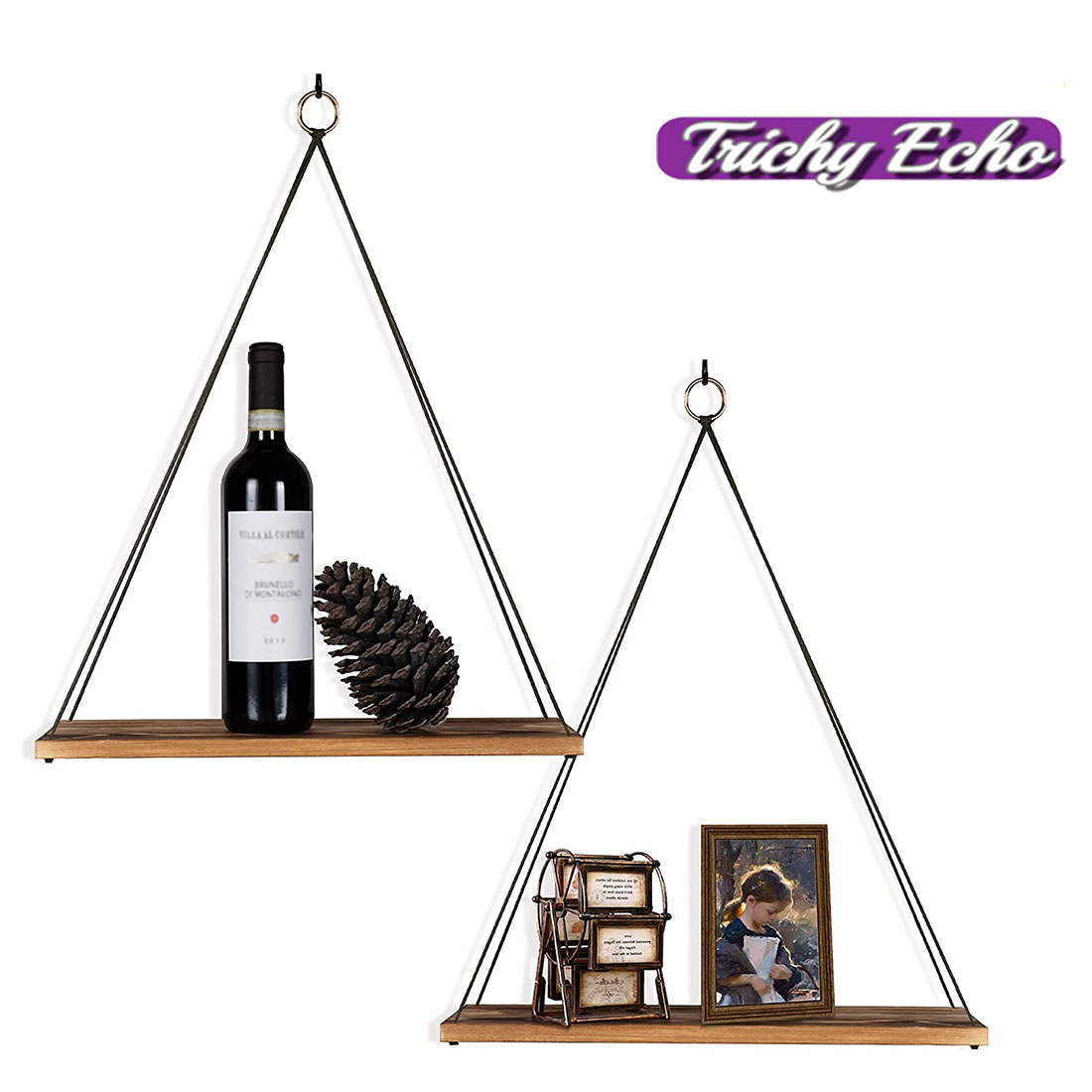 Wall Hanging Shelves, Bohemian Style Wall Decorative Shelves, can be