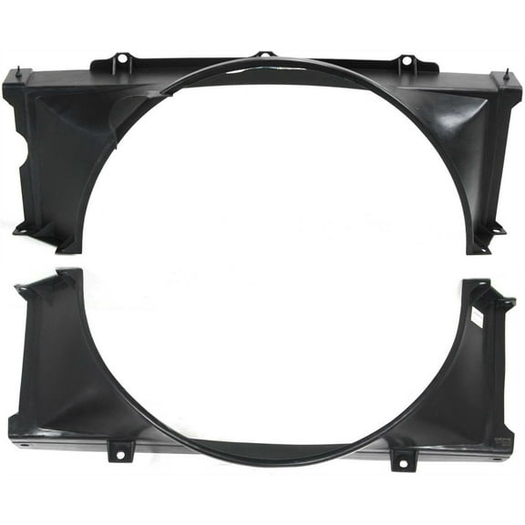 Garage-Pro Fan Shroud Compatible with 1988-1994 Chevrolet S10, 1992-1994 GMC Jimmy & 1991-1993 GMC Sonoma Set of 2 Upper and Lower with EFI