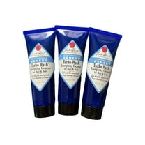 Jack Black Turbo Wash Energizing Cleanser For Hair & Body - Three Pieces Set