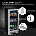 thumbnail image 2 of Refrigerador de bebidas Whynter BBR-838SB 84L de acero inoxidable, 2 of 9