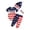 Red, variant on Pandaie Newborn Baby Boys Outfit Infant Short Sleeve Romper Bodysuit USA Flag Pants Beenie Hat 3 Pcs Toddler Clothes Set 3-18M
