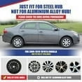 thumbnail image 2 of Hubcaps Wheel Covers 15 " Set of 4 for 2009-2019 TOYOTA COROLLA Snap on Installation ABS+PC Material (Chrome), 2 of 7
