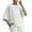 #04 White 【New Styles: Mix, Match & Maximize Value】, variant on Women's Short Sleeve V Neck T-Shirt Tops Blouses Tees Loose Fit Crewneck Solid Color Casual Daily Wear Vacation Travel Loungewear Fashion Essential Gift for Women | CSEONE,Beige Free Size