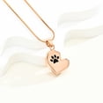 thumbnail image 6 of Heart with Paw Print Pet Cremation Urns for Dog Ashes Cat Ashes Cremation Jewelry for Ashes Urn Necklace Locket, 6 of 8