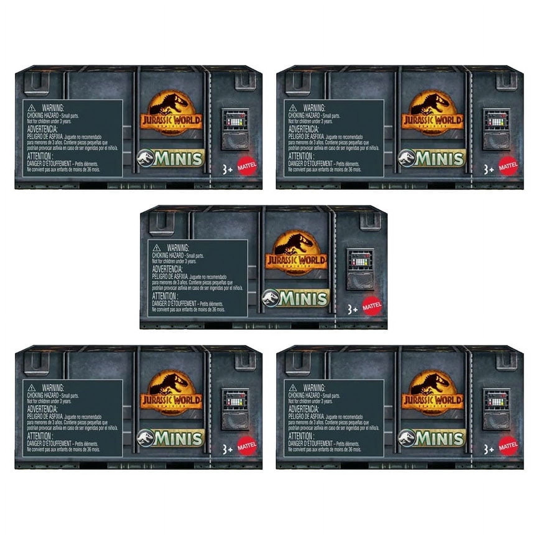 Jurassic World Dominion Mystery Mini Figures 5 Pack Bundle