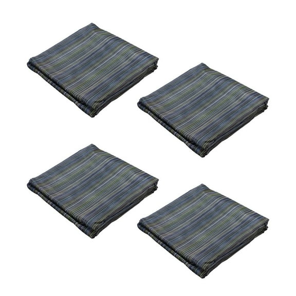 (4 Pack) 8'x10' 50% Shade Multi Color Mesh Tarp for Outdoor w/Grommets - 10 Oz Heavy Duty PVC Coated Mesh Tarps for Dump Truck, Rolloff Trucks - Mesh Shade Net Cloth for Sun, Plant, Patio